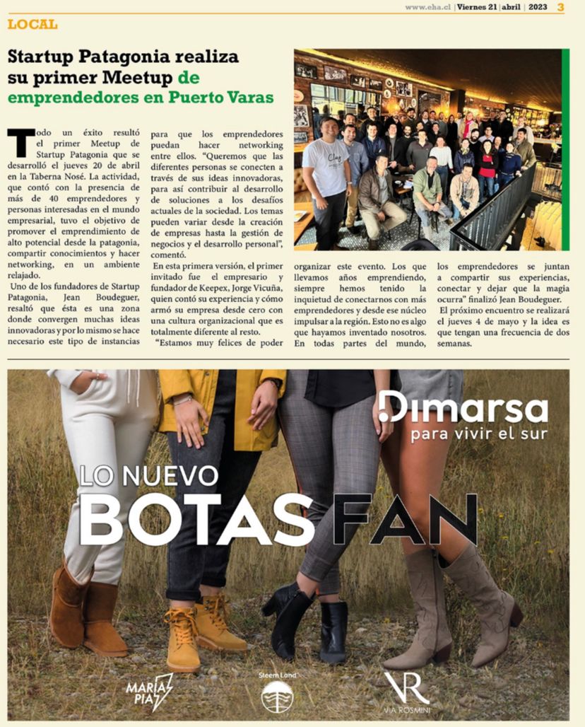 Startup Patagonia realiza su primer Meetup de emprendedores en Puerto Varas